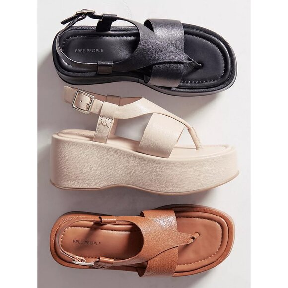 Free People Brown Platform Sandals - Picture 5 of 13